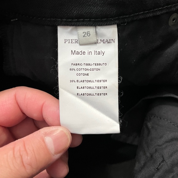 NWT - Pierre Balmain Women’s Distressed Skinny Jeans - Made in Italy - Size 26 - Picture 10 of 10